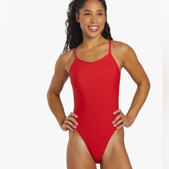 Jolyn Chevy Red One Piece Swimsuit - Picture 2 of 5